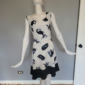 Smak Parlour Cat Print Dress, VGUC, Size L